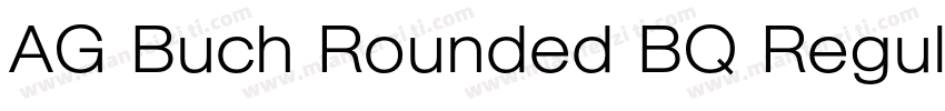 AG Buch Rounded BQ RegularVersion 0字体转换